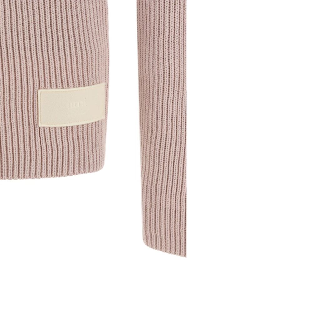 Ami Paris Mehrfarbiger Rollkragenpullover aus Baumwolle