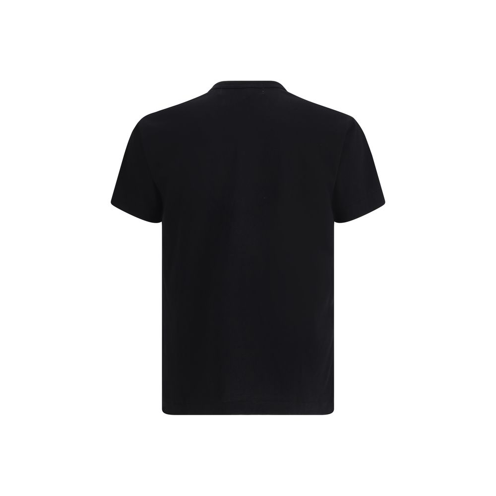 Comme Des Garçons Play Schwarzes Baumwoll-T-Shirt