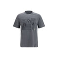 Brunello Cucinelli Graues Baumwoll-T-Shirt