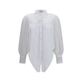 Charo Ruiz Weiße Baumwollbluse