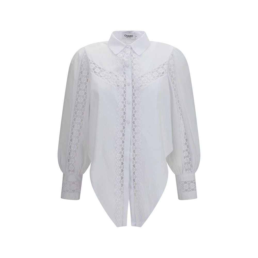 Charo Ruiz Weiße Baumwollbluse