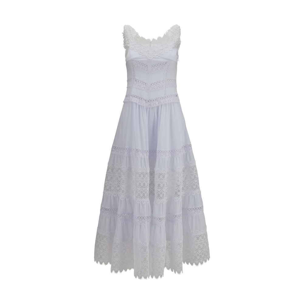 Charo Ruiz Weißes Baumwoll-Freizeitkleid
