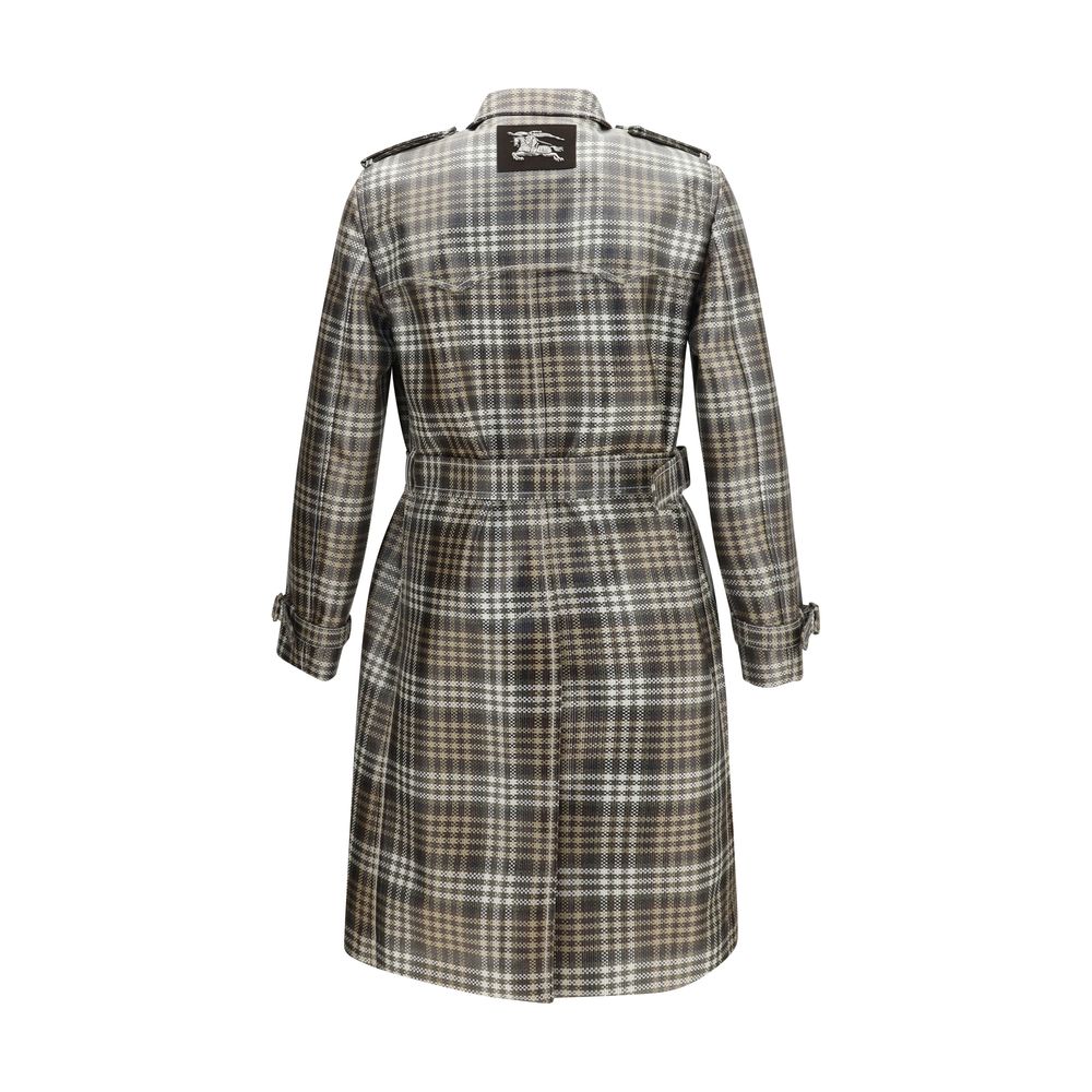 Burberry Brauner Trenchcoat aus Polyester