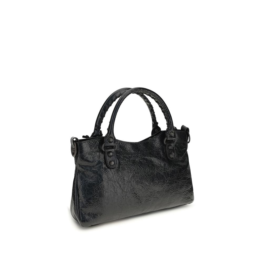 Balenciaga Schwarze Lammleder Schultertasche Ovis Aries Aries