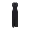 Ami Paris Schwarzes Viskose-Freizeitkleid