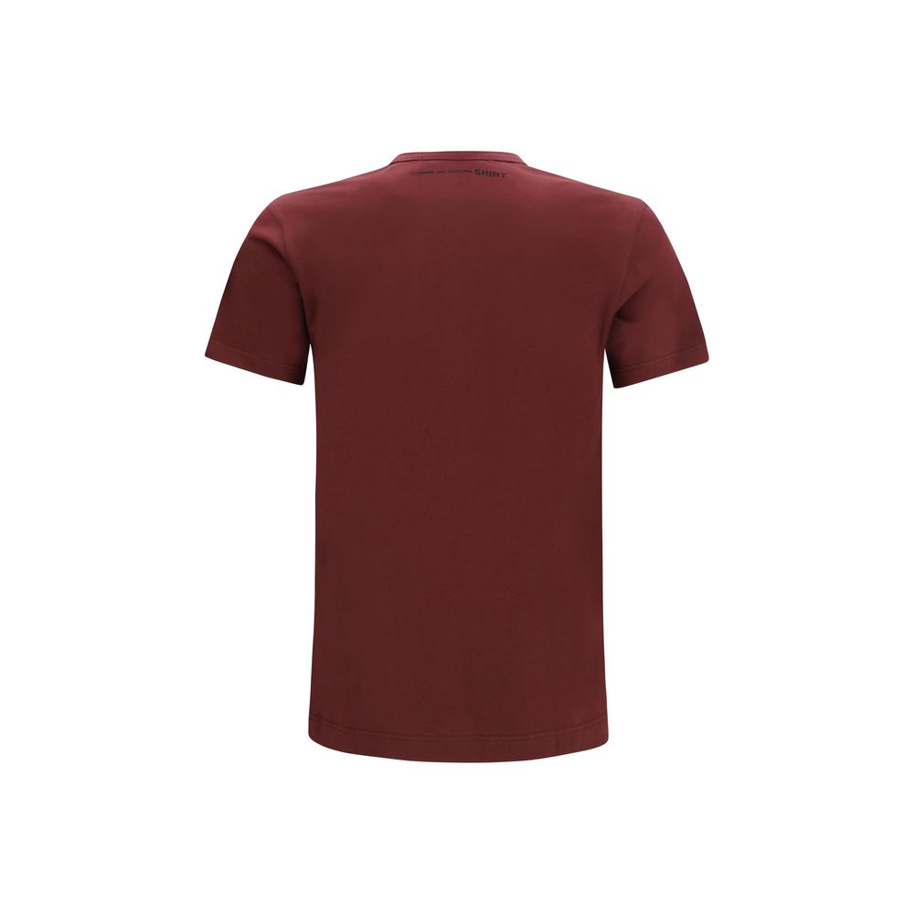 Comme Des Garçons Bordeaux Baumwoll-T-Shirt
