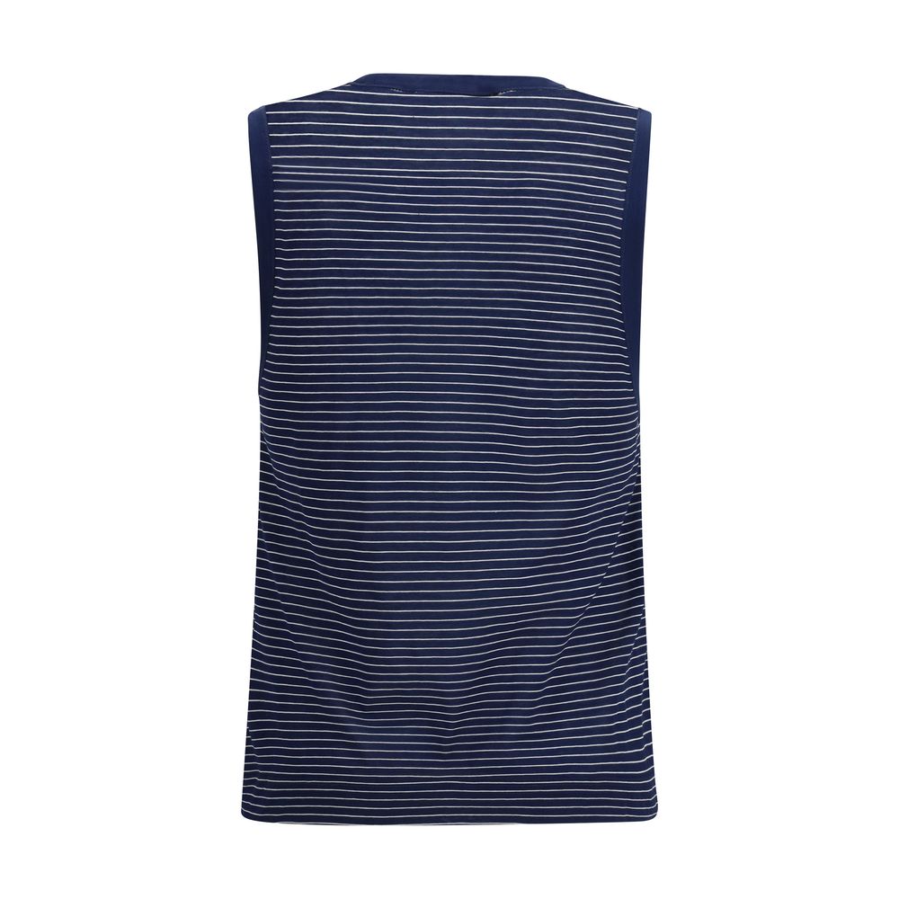 Ami Paris Blaue Baumwoll-Tanktops