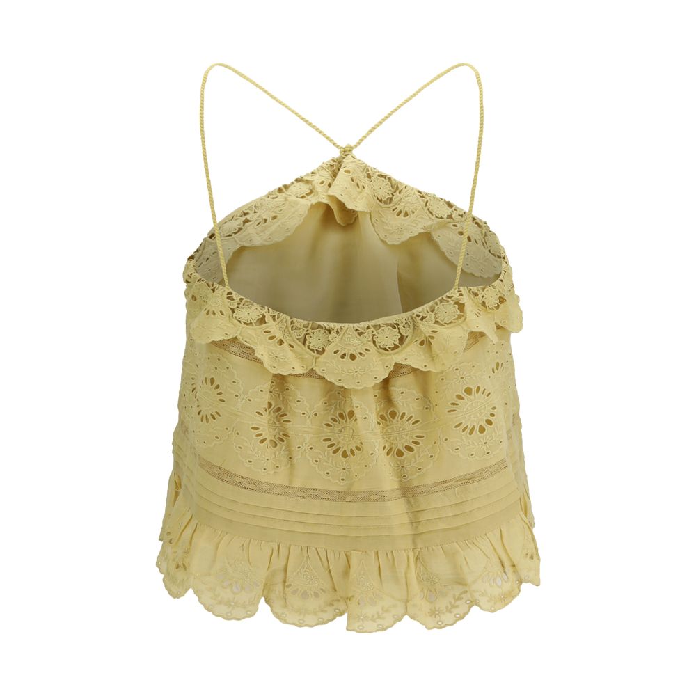 Marant Etoile Grüne Polyester-Bluse