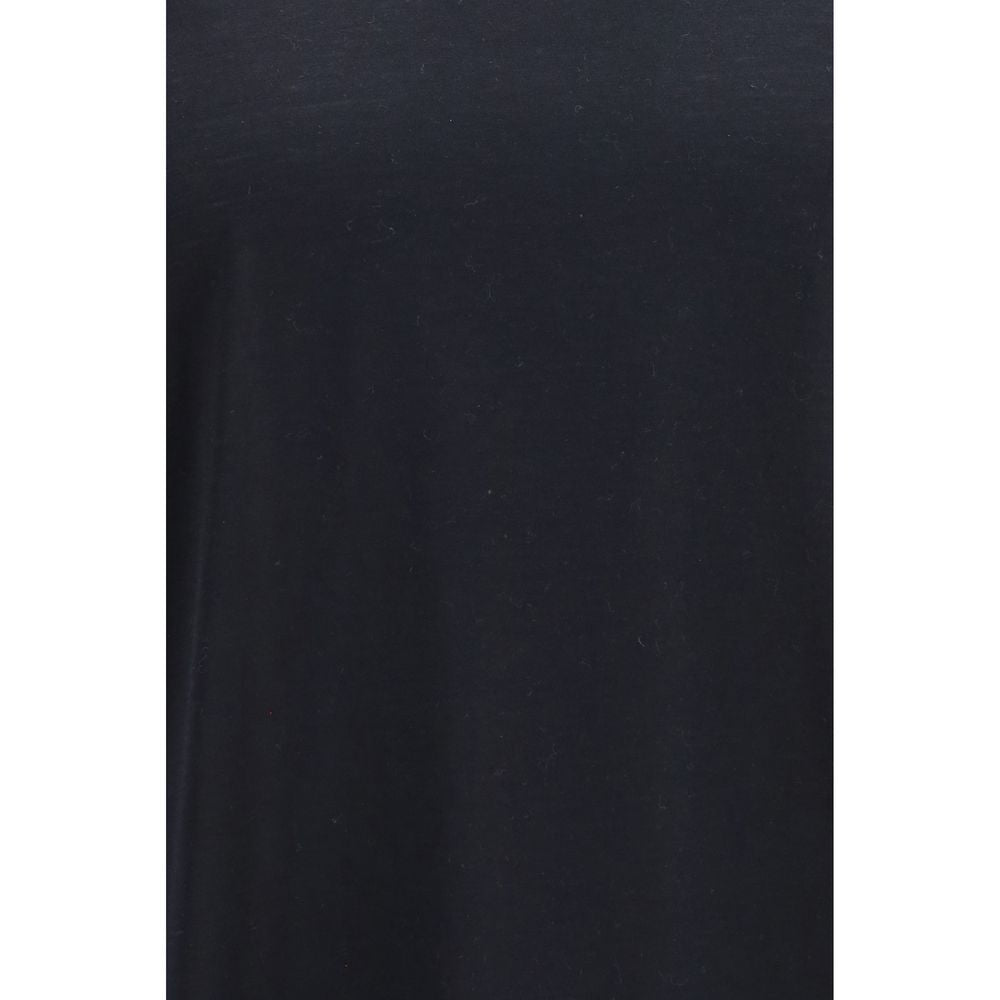 Brunello Cucinelli Schwarzes Seiden-T-Shirt