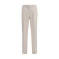 Brunello Cucinelli Beige Baumwoll-Anzughose