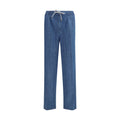 Brunello Cucinelli Blaue Baumwoll-Freizeithose