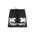 Represent Schwarze Shorts aus Polyester