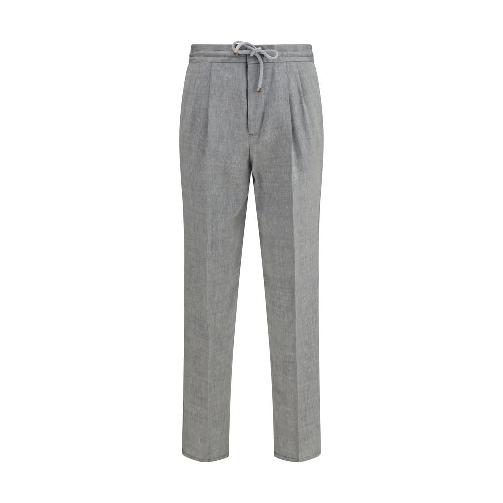 Brunello Cucinelli Braune Leinenhose