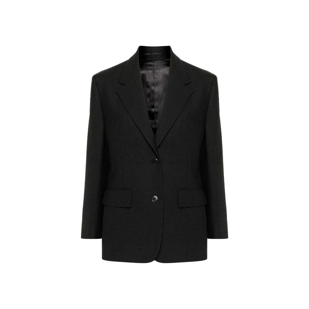 Prada Schwarzer Blazer aus reiner Schurwolle