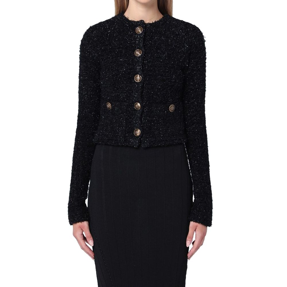 Balenciaga Schwarzer Baumwollcardigan