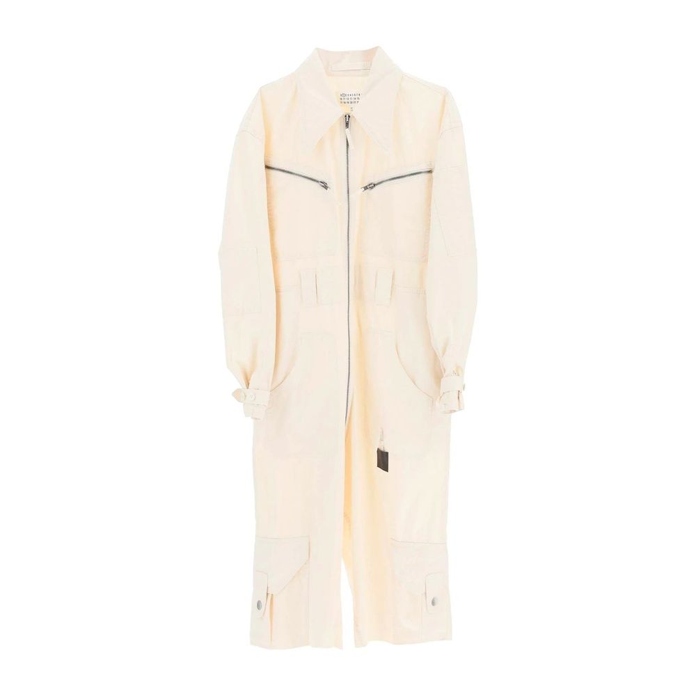 Maison Margiela Weißer Baumwoll-Jumpsuit