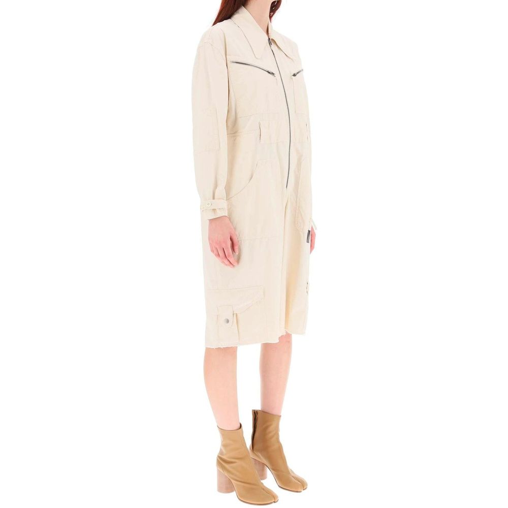Maison Margiela Weißer Baumwoll-Jumpsuit