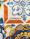 Dolce & Gabbana Mehrfarbiges Baumwoll-Minikleid im Majolika-Print