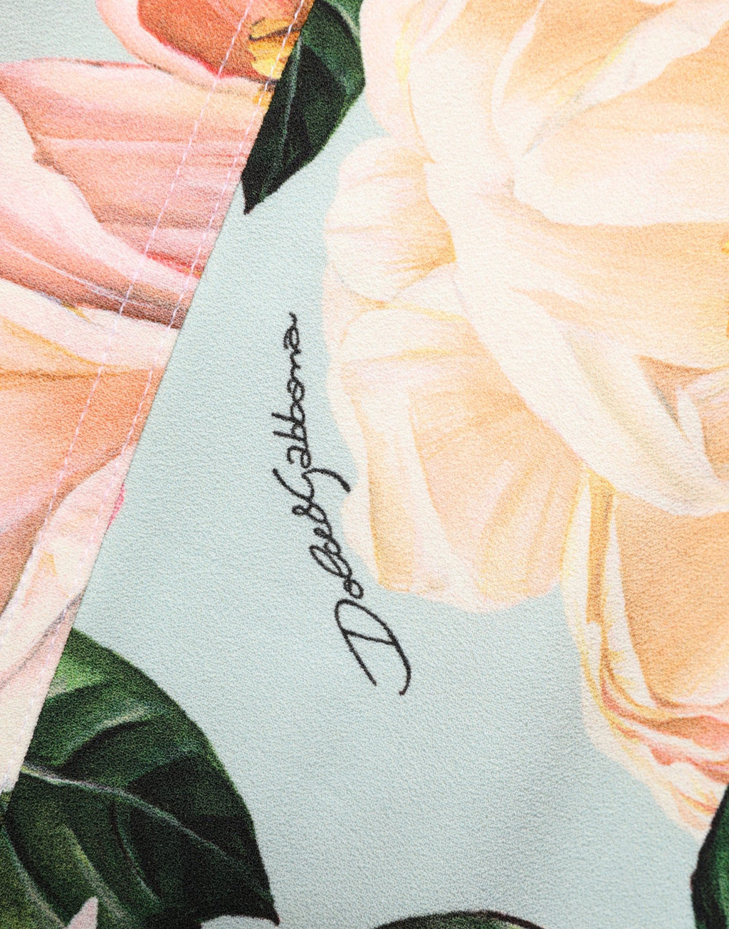 Dolce & Gabbana Multicolor Viskose Etuikleid mit Blumendruck