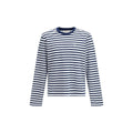 Ami Paris Blaues Baumwoll-Langarmshirt