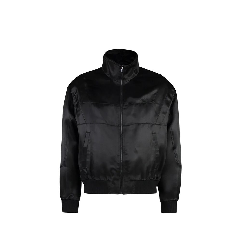 Saint Laurent Schwarzer Seidenbomber