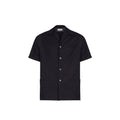 Maison Margiela Schwarzes Woll-Shirt mit kurzen Ärmeln