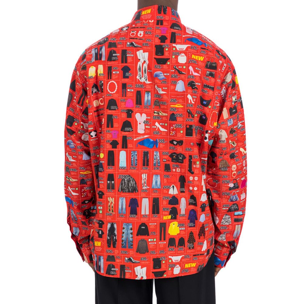 Balenciaga Mehrfarbiges Hemd aus Baumwolle mit Muster