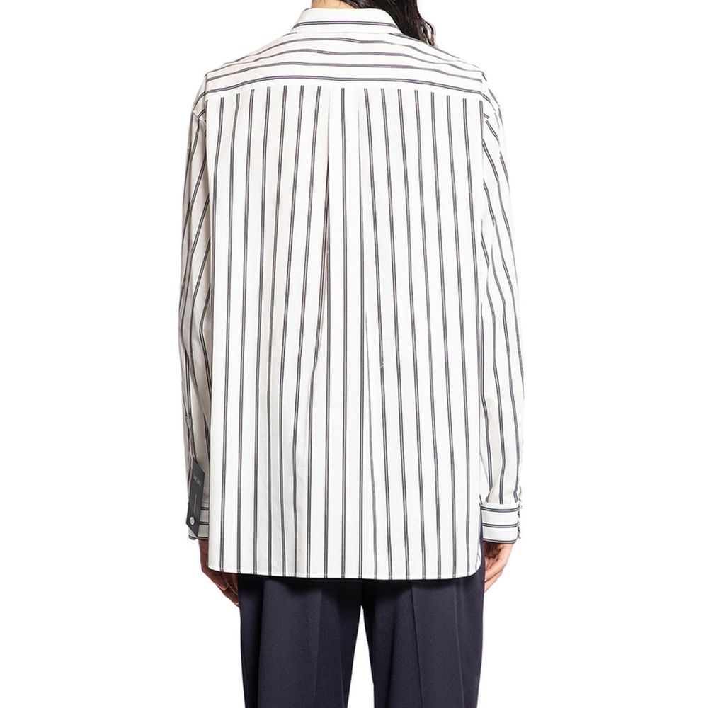 Dior Weißes Baumwollhemd mit Muster