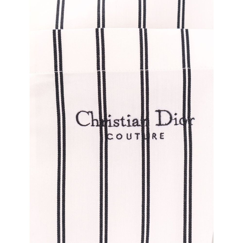 Dior Weißes Baumwollhemd mit Muster