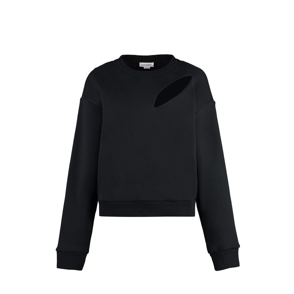 Alexander McQueen Schwarzer Baumwoll-Sweatshirt