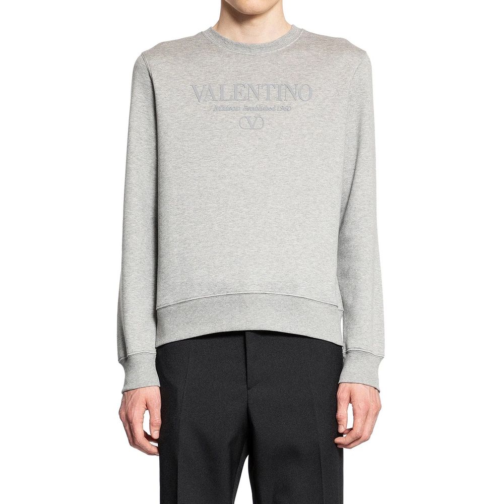 Valentino Garavani Grauer Baumwollpullover