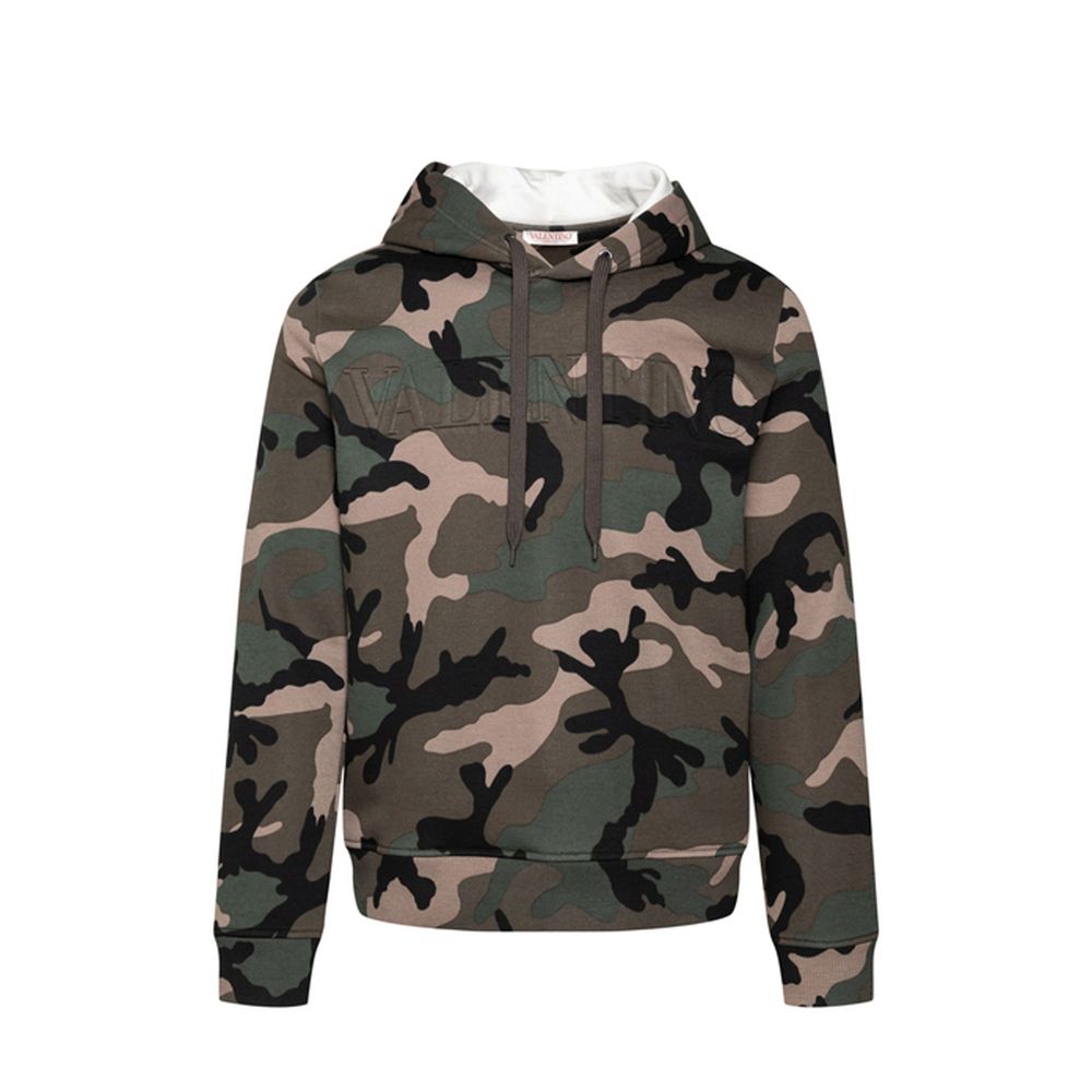 Valentino Zweifarbiger Baumwollpullover