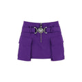 Versace Lila Viskose-Minirrock