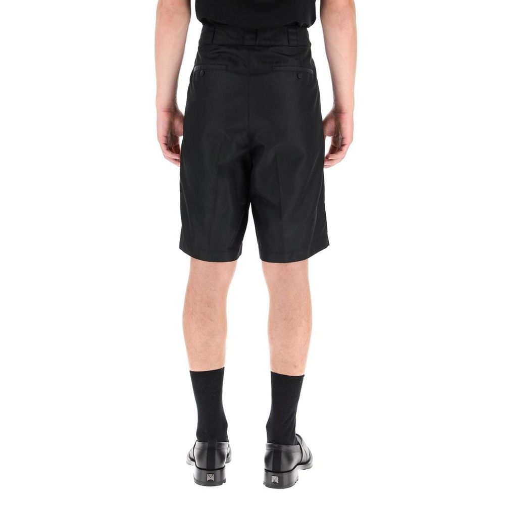 Valentino Schwarze Bermuda-Shorts aus Nylon