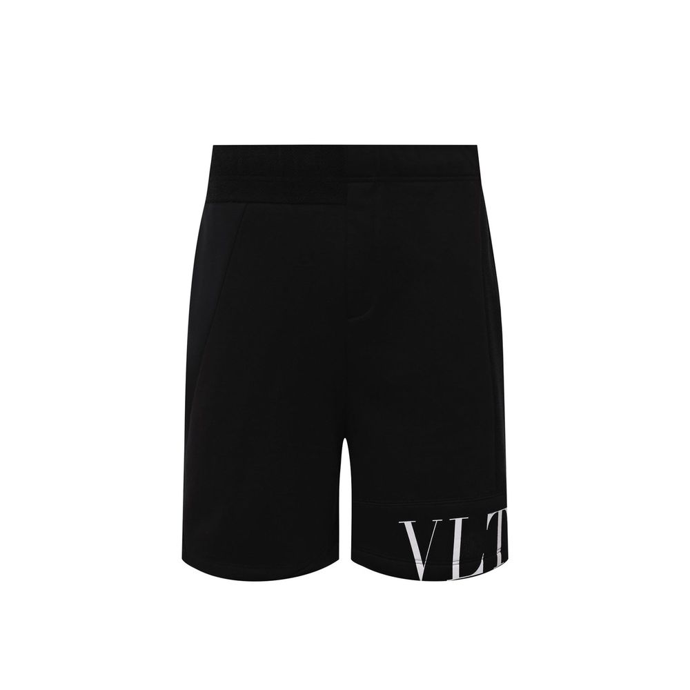Valentino Schwarze Modal-Shorts