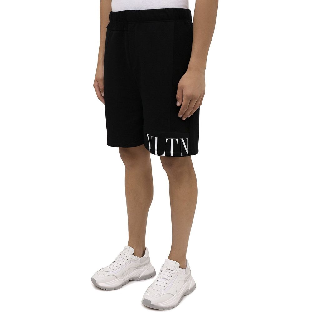 Valentino Schwarze Modal-Shorts