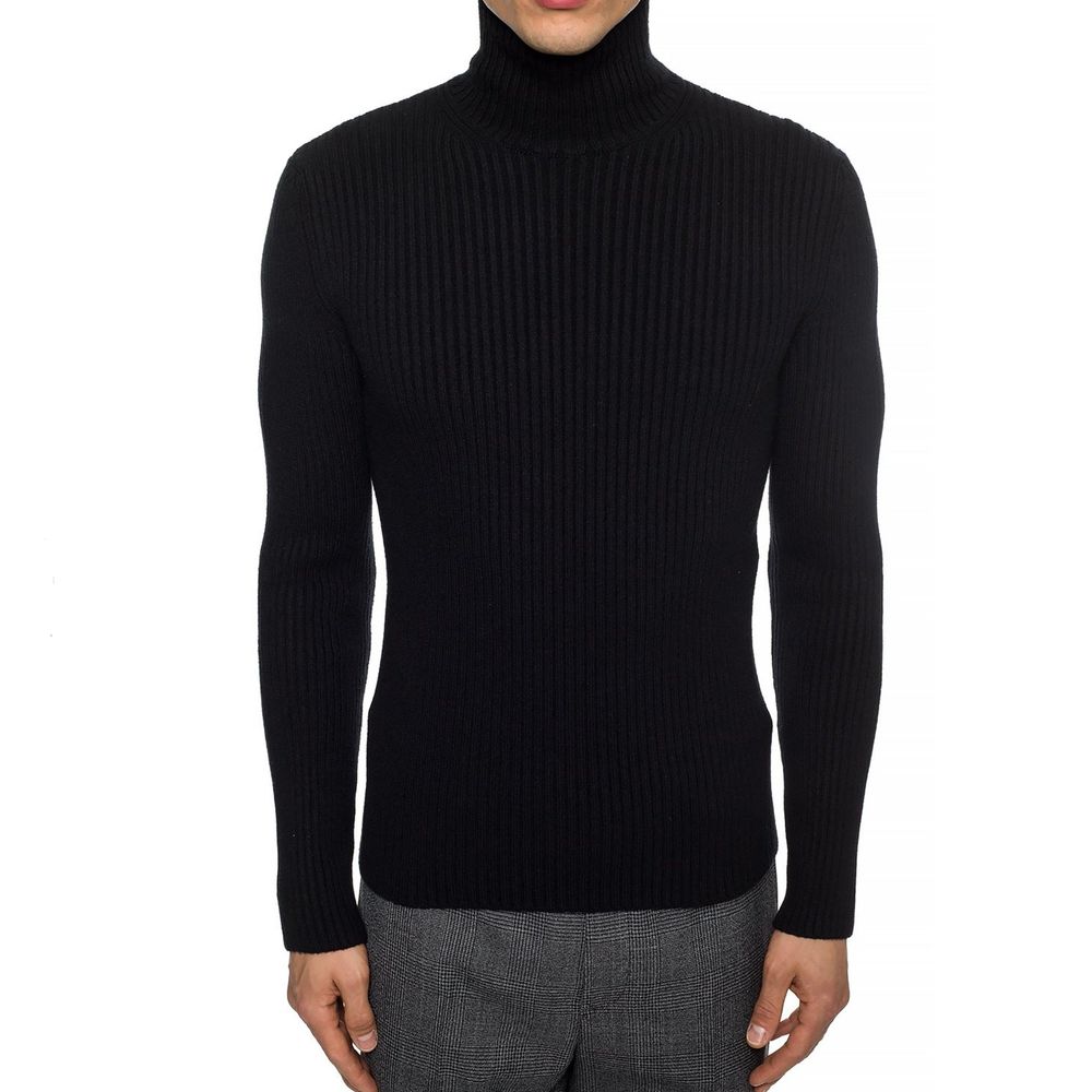 Balenciaga Italienischer Kaschmir-Luxus-Pullover Schwarz