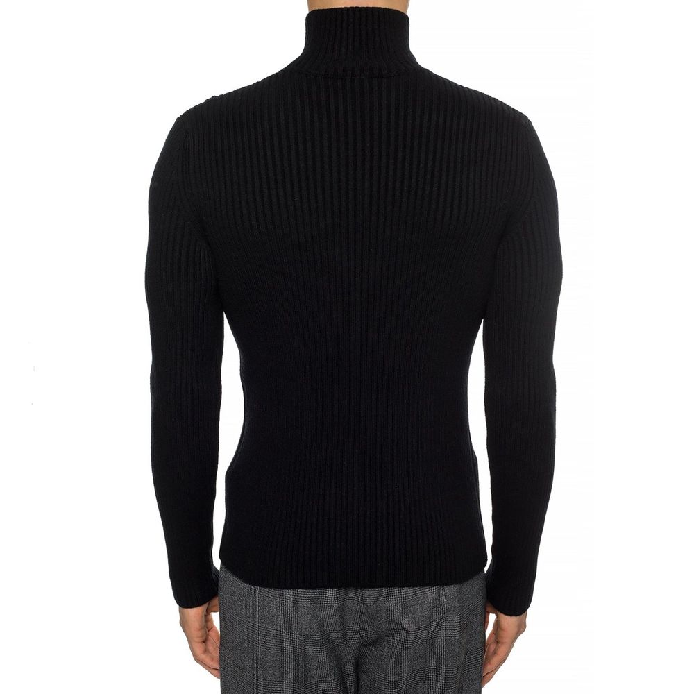 Balenciaga Italienischer Kaschmir-Luxus-Pullover Schwarz