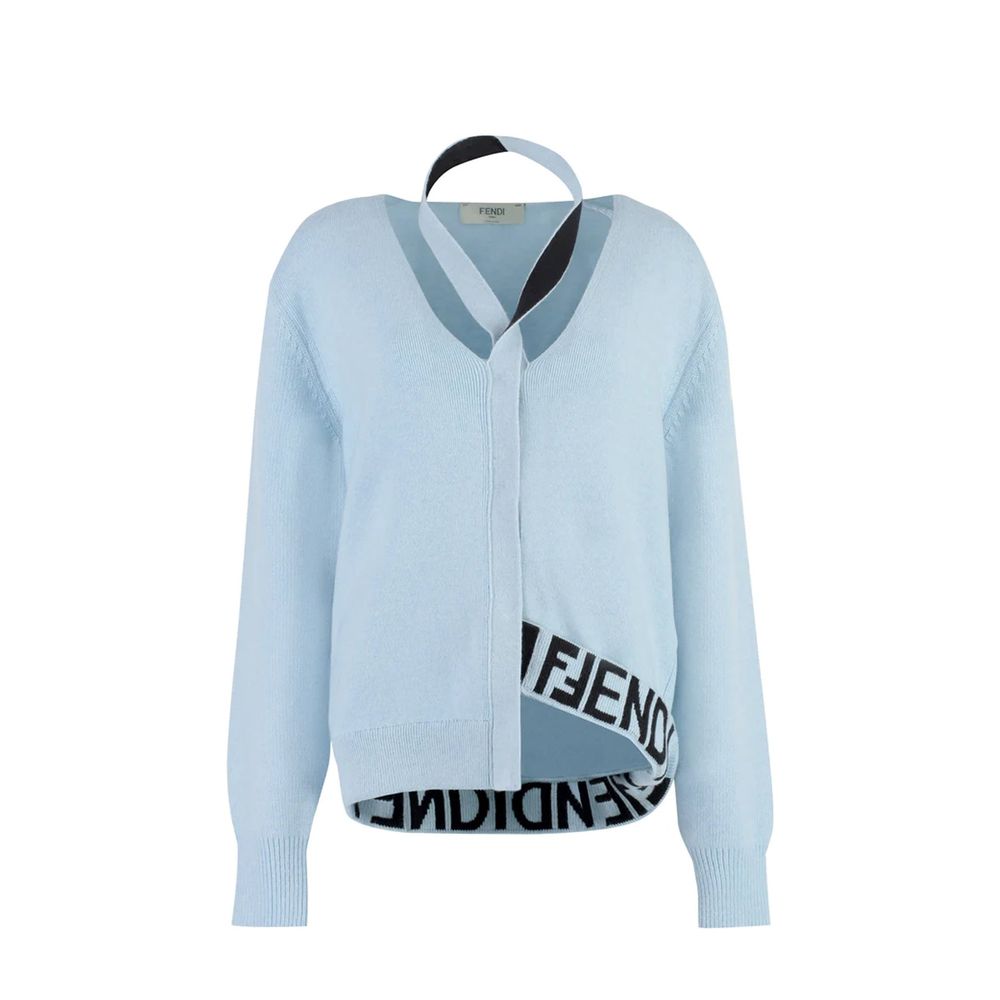Fendi Blauer Kaschmir-Cardigan