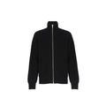 Jil Sander Schwarzer Cardigan aus Alpakaleder