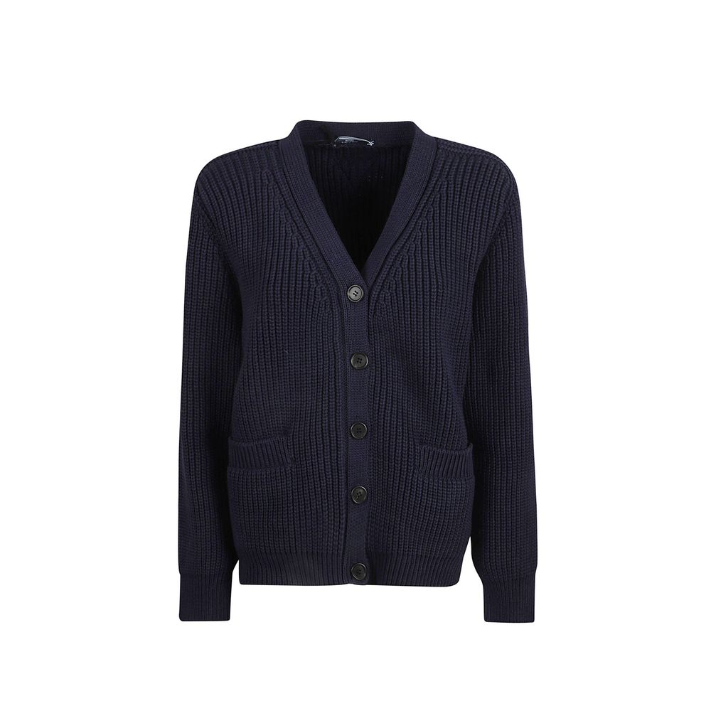 Prada Blauer Baumwollcardigan