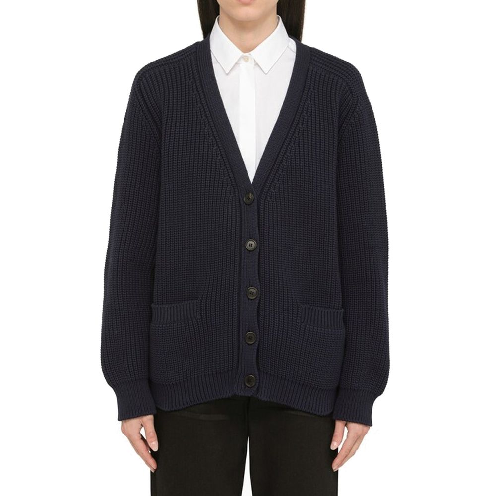 Prada Blauer Baumwollcardigan