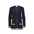 Thom Browne Blauer Baumwollcardigan