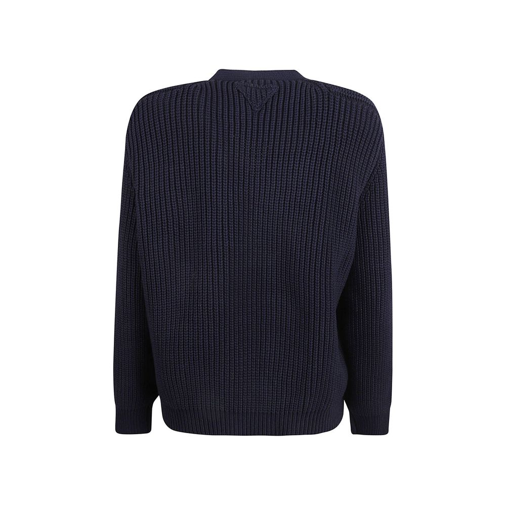 Prada Blauer Baumwollcardigan
