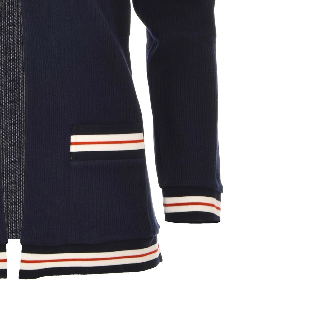 Thom Browne Blauer Baumwollcardigan