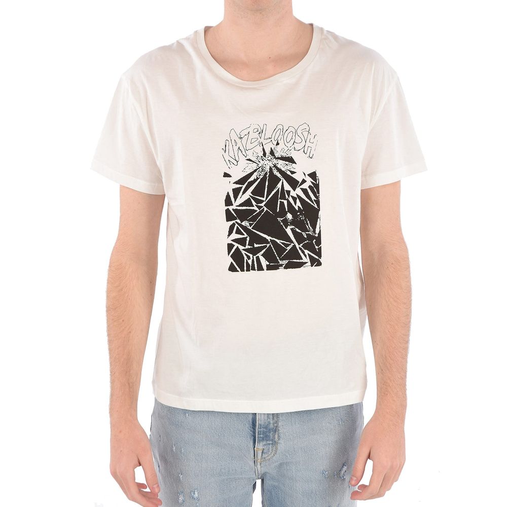 Celine Weißes Baumwoll-T-Shirt