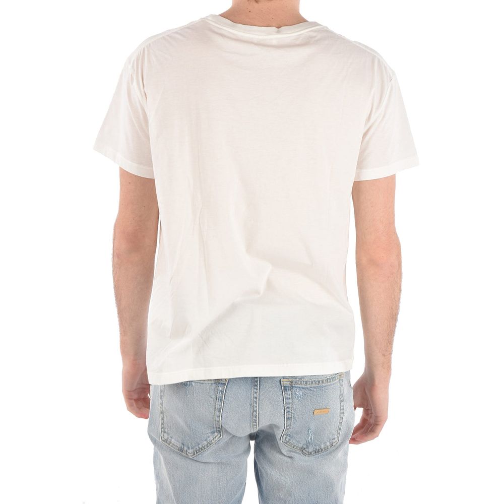 Celine Weißes Baumwoll-T-Shirt