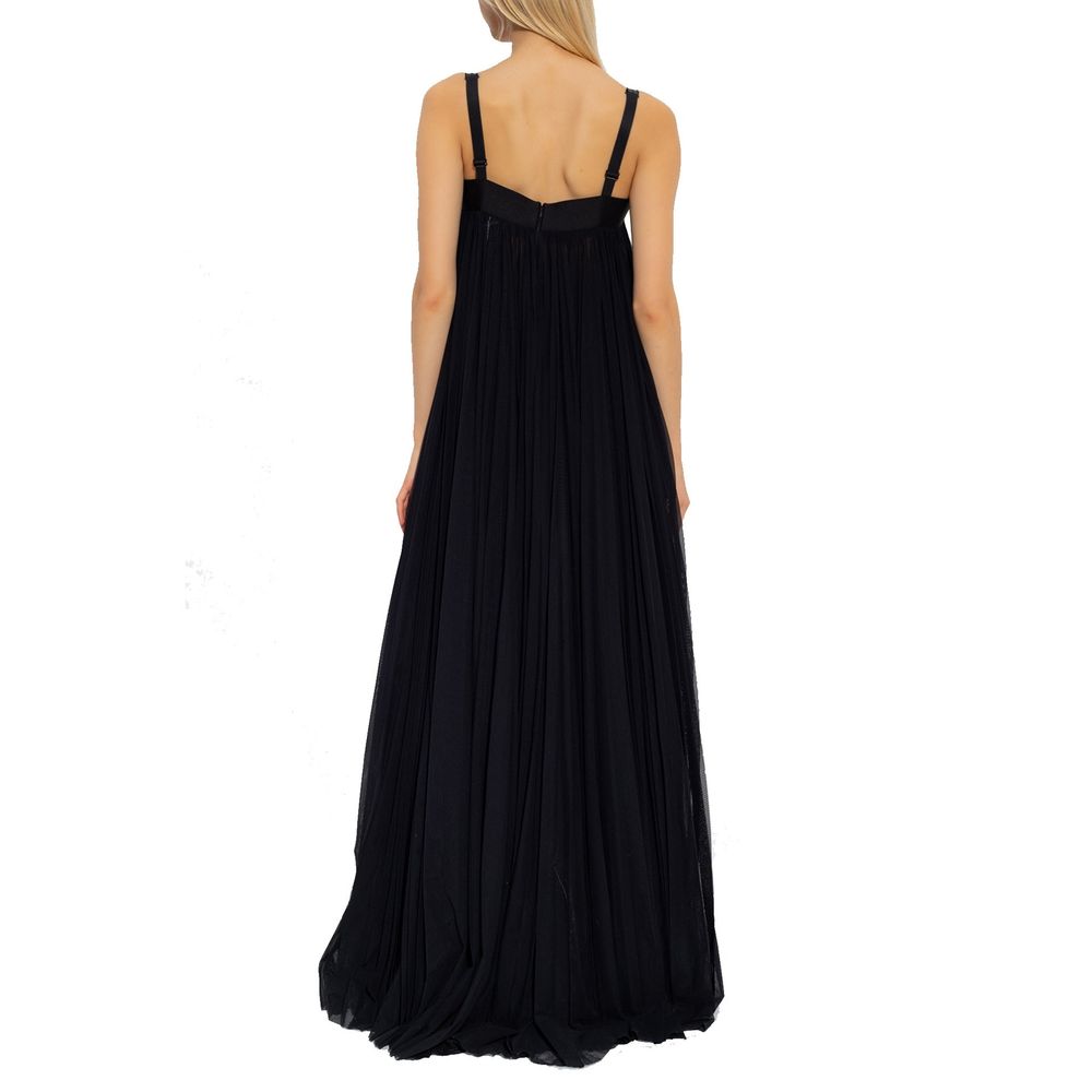 Dolce & Gabbana Schwarzes Baumwoll-Freizeitkleid