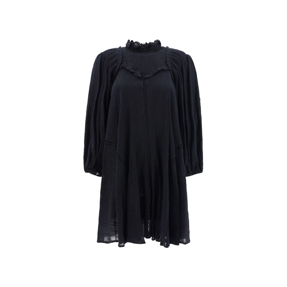 Isabel Marant Étoile Schwarzes Baumwoll-Freizeitkleid