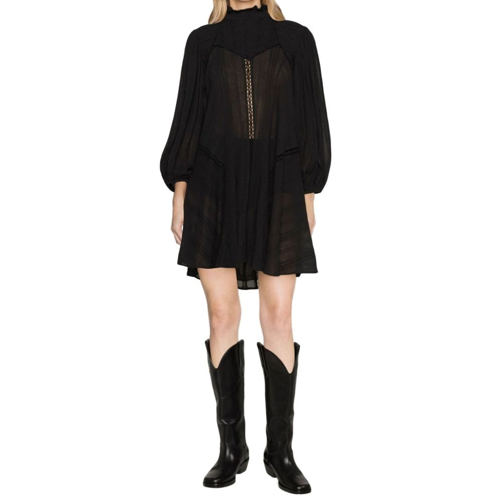 Isabel Marant Étoile Schwarzes Baumwoll-Freizeitkleid